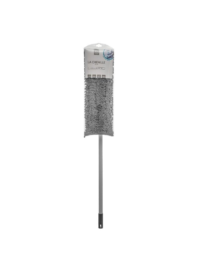 Five Simply Smart Lachenille Telescopic Microfiber Dust Flat Mop White and Grey 117149 - Image 2