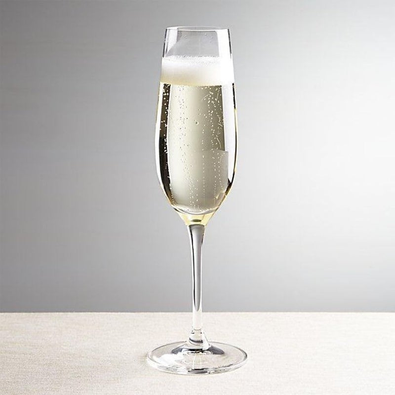 NeWine Wine Glass Red or White Wine Champagne Flutes Crystal Glass 190 ml Lead Free Shatter Resistant Wine Glasses Set of 2 Clear - Image 2