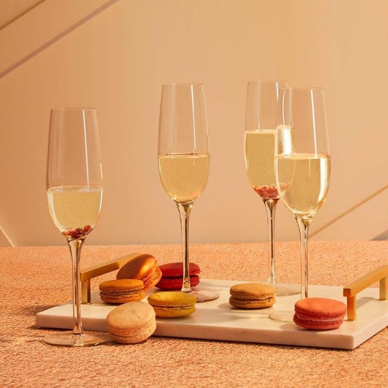NeWine Wine Glass Red or White Wine Champagne Flutes Crystal Glass 190 ml Lead Free Shatter Resistant Wine Glasses Set of 2 Clear - Image 5