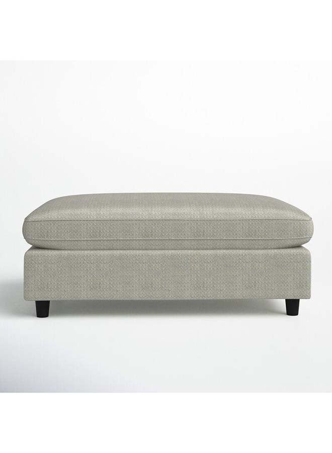 الهوم كتان رمادي بوف خشب ماليزي (60x45x50)