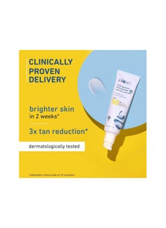Plum Plum 2% Niacinamide Sunscreen SPF 50 PA+++ With Rice Water | UVA/ UVB Protection | Reduces Tan, Brightens Skin | No White Cast, Lightweight, Non-Sticky | Dermatologically Tested | All Skin Types | Women & Men | 100% Vegan | 50 g  - Image 4