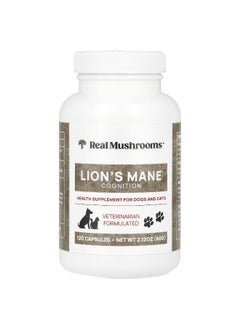 Real Mushrooms Real Mushrooms, Lion's Mane, For Dogs and Cats, 120 Capsules  - Image 1