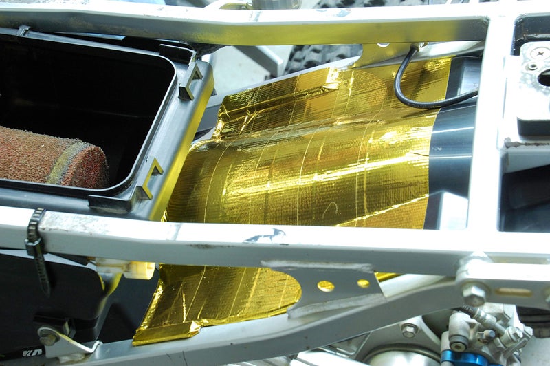 Design Engineering 010391 Reflect-A-Gold High-Temperature Heat Reflective Adhesive Backed Sheet, 12" x 12" Sheet - Image 3