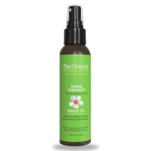 DermOrganic Shine Spray Therapy for Hair with Argan Oil - Smooths, Repairs, Strengthens, 4 fl.oz. - Image 1