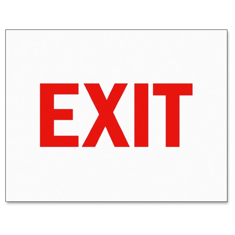 Sign Inserts Exit PK6