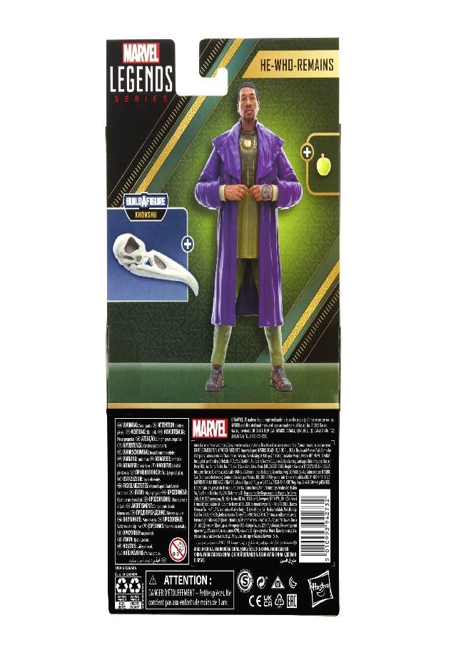 Marvel Legends Series MCU Disney Plus He-Who-Remains Loki Series Action Figure 6-inch Collectible Toy, 1 Accessory and 1 Build-A-Figure Part