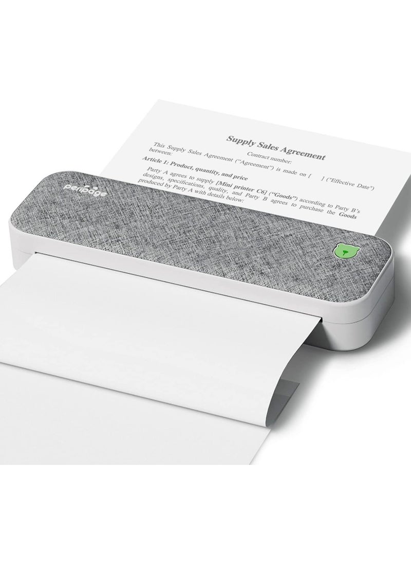 PeriPage Wireless Portable Thermal Printers Inkless Mobile Printer Compatible With iOS Android And Laptop with A4 Thermal Paper Roll  - Image 2