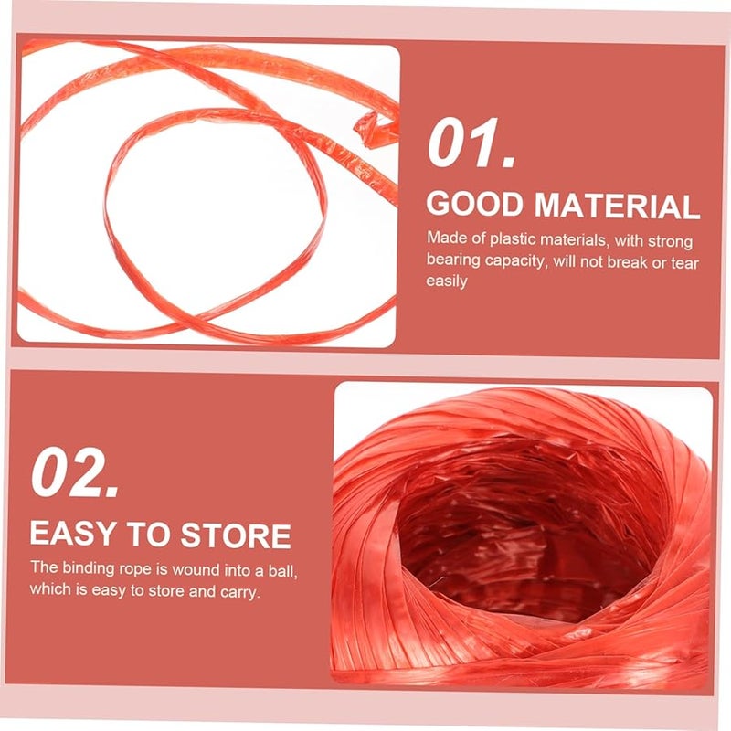 6 Rolls Thick Plastic Windproof Waterproof Clothesline Rope For Indoor Outdoor Use - Image 5