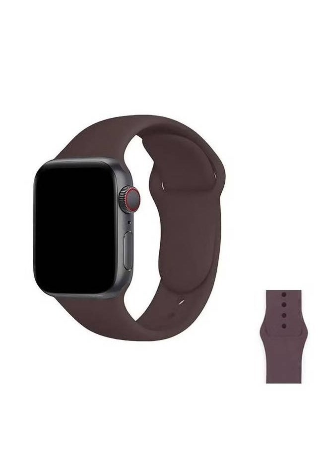 بيوينتي Apple Watch Band 41mm Soft Silicone Sport Band Replacement Wrist Strap Compatible for iWatch Apple Watch Series 7 (41mm) - Image 1
