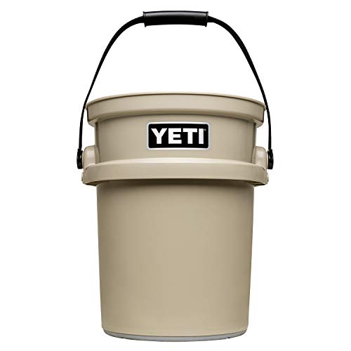 YETI Loadout 5-Gallon Bucket, Impact Resistant Fishing/Utility Bucket, Tan - Image 1