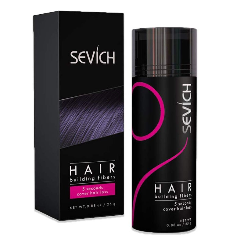 SEVICH Hair Fibers for Thinning Hair, Hair Building Fibers Instantly Thicker & Fuller Look,Hair Powder for Men & Women 25g Auburn