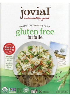 Jovial Organic Brown Rice Pasta Farfalle 12 oz (340 g) 