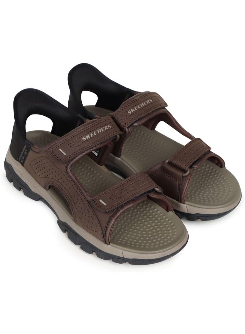 Skechers Tresmen Reece Men's Sandals Relaxed Fit Chocolate Brown - Image 2