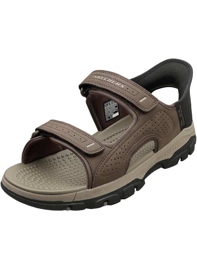 Skechers Tresmen Reece Men's Sandals Relaxed Fit Chocolate Brown - Image 3