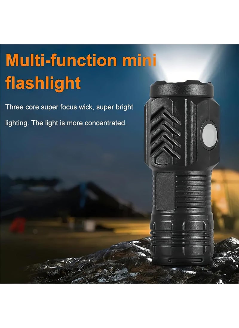 WISKA WISKA Mini Torch Camping Light Rechargeable Small LED Lights with Clip Magnet Portable COB Flashlight for Pocket Travel 3 Light Modes Ideal for Outdoor Camping Emergency Use  - Image 3