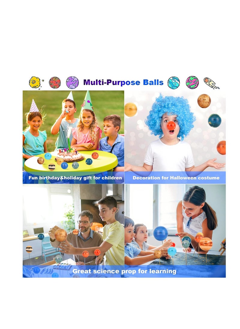 SYOSI - Planet Solar System Stress Ball, Anti Stress Solar Planets Balls, Planet Educational Toys, Toy Solar System Balls, Planet Educational Toys, Fun Solar Planets Balls for Kids and Adult - Image 1