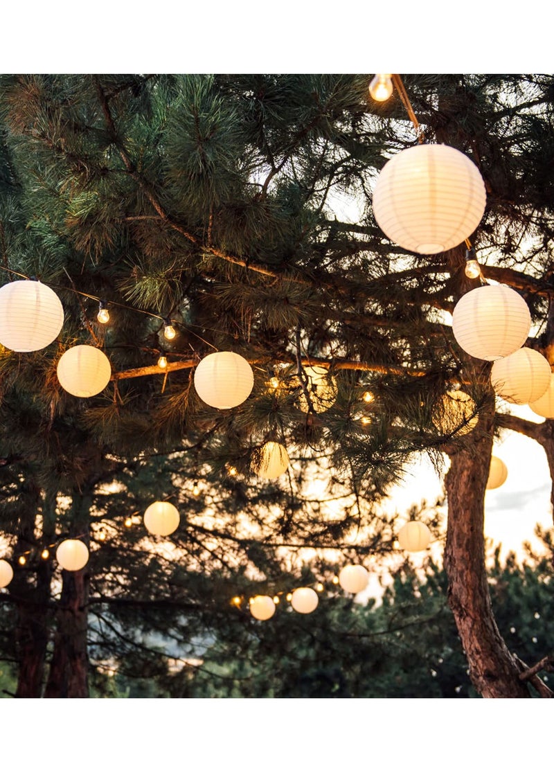 Daytoyz 10pcs White Chinese Paper Lanterns Assorted Sizes Decorative Hanging Paper Lanterns for Party Wedding Birthday Holiday DIY Craft 6 8 10 12 Inch  - Image 5
