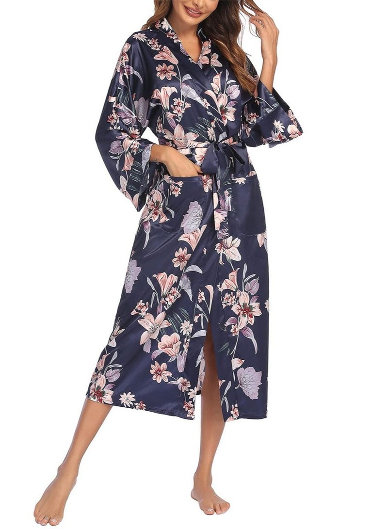 Loquat Autumn And Winter Women's Dressing Gown Home Clothes  Multicolour