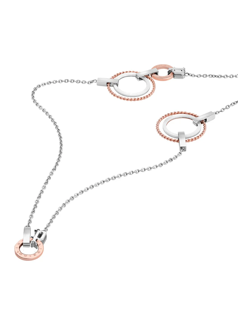 بوليس Silver and Gold Plated Necklace