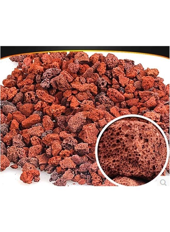 B&K Aquarium River Rock ركيزة مزروعة بأحجار الحمم الحمراء 500 جم - Image 2