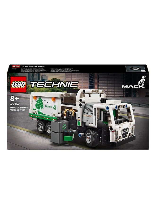LEGO - Technic Mack Lr Electric Garbage Truck Toy For Kids, Gift For Boys And Girls Aged 8 And Over Who Love Recycling And Vehicles (503 Pieces) 42167 - Image 1