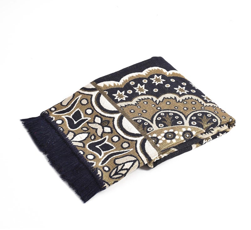 Purav Light Floral Design Cotton Carpet 5x7 feet for Living Room Bedroom Home Decor Carpets Mat (Coffee Color) - Image 4