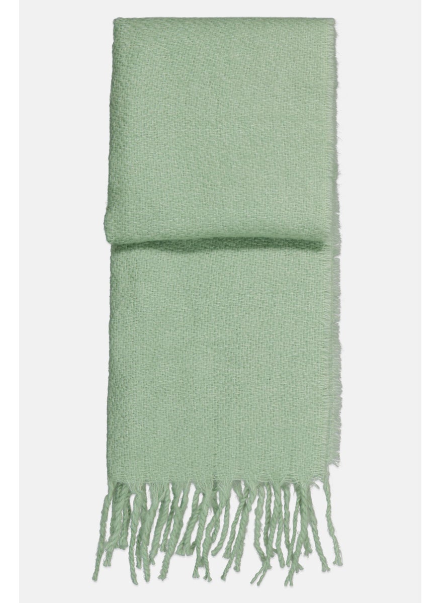 GANT Men Textured Mohair Scarf 50 H x 180 L cm, Green  - Image 2