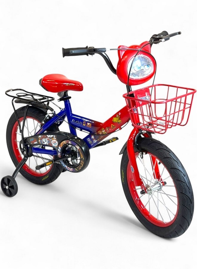 فلاش دراجة اطفال ولادي فيها اصوات وانوار من فلاش - لون احمر - مقاس 16 من 5 سنوات ل8 سنوات - الوكيل الرسمية في مصر المنتج GTG TOYS - Image 1
