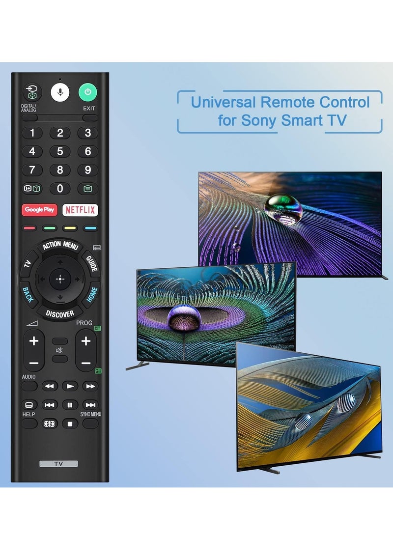 Universal Voice Remote Control for Sony Smart TV Bluetooth Controller All Sony Bravia LED OLED LCD 4K UHD HDTV HDR Android TV, with Google Play, Netflix Button
