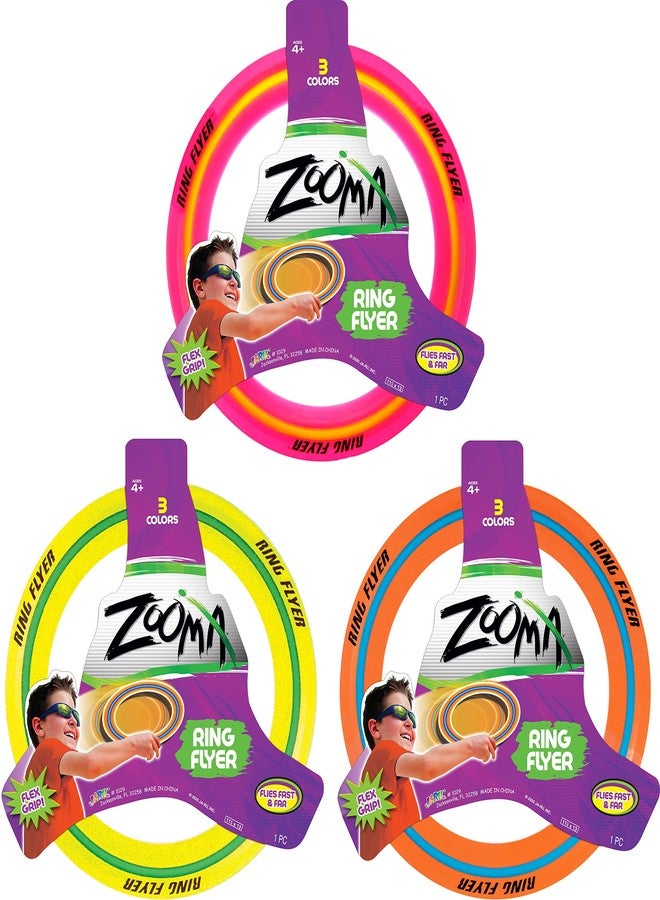 JA-RU Flying Disc Ring (1 Frisbee Toy Assorted Color) 11 Inch Ultimate Frisbee for Kids. Pool & Beach Games. Outdoor. Backyard Toys. Sports Activities 1029-1A - Image 1