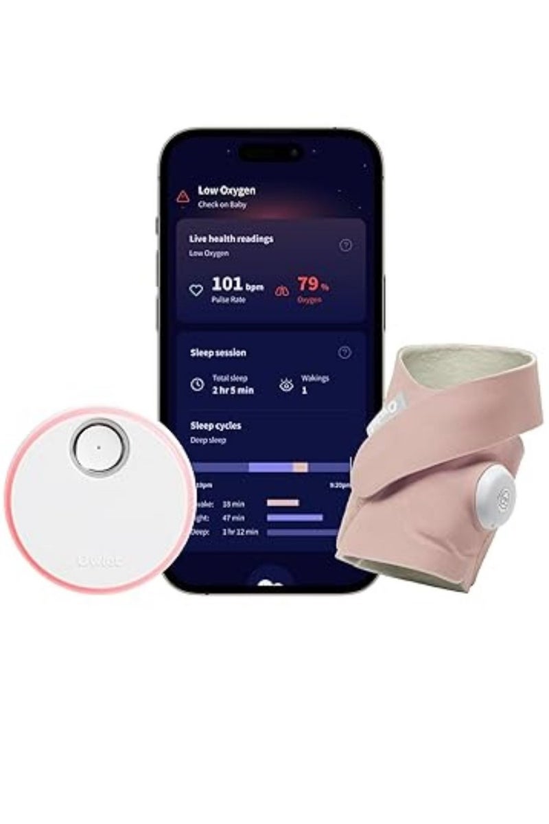 Owlet Dream Sock® - FDA-Cleared Smart Baby Monitor - Track Live Pulse (Heart) Rate, Oxygen in Infants - Receive Notifications - Image 1