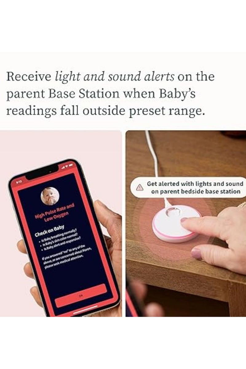 Owlet Dream Sock® - FDA-Cleared Smart Baby Monitor - Track Live Pulse (Heart) Rate, Oxygen in Infants - Receive Notifications - Image 2