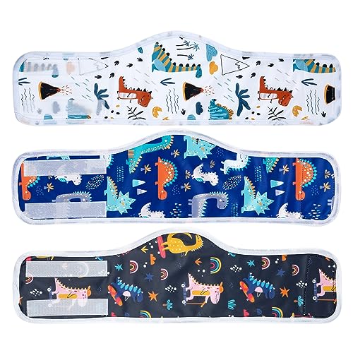 MICOOYO Male Dog Diaper Lightweight Dog Wraps Washable Dogs Diapers Doggie Belly Bands for Male Dogs, Puppy Wraps Medium (Dinosaur,M) - Image 1