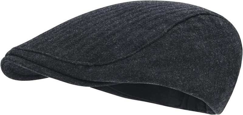 STARANCE Men's Flat Cap Wool Tweed Driving Irish Newsboy Hat - Image 1