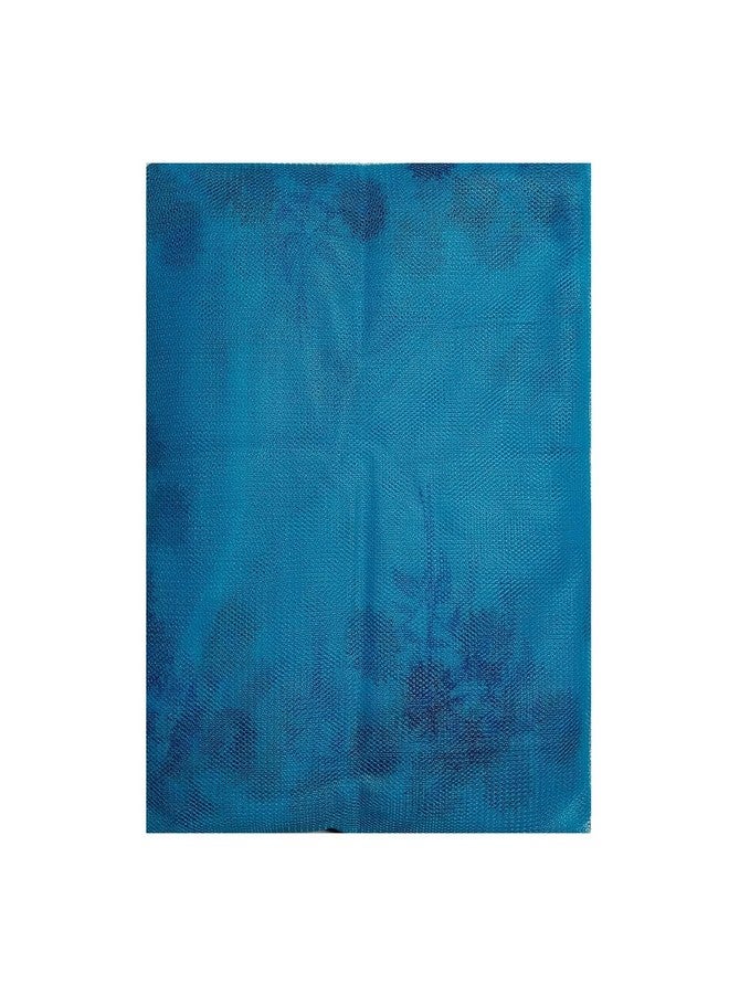 VACHI Bed High Density Heavy Quality Polyester Adults Washable Printed Mosquito Soft Net/Machardani/Bed Box Mosquito Net (Bed Box) (Sky Blue, 4 X 7 Feet) - Image 4