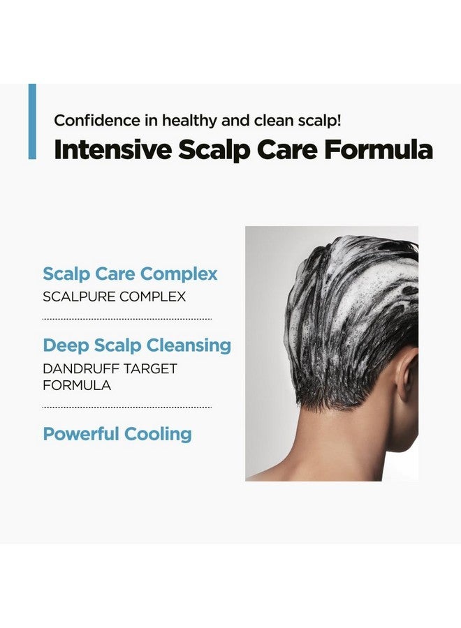 أموس بروفيشنال شامبو آموس بروفيشنال بيور سمارت كول للتحكم في الزيوت والقشرة، برائحة المنثول المنعشة، تنظيف عميق، ينعش فروة الرأس، 16.9 أونصة سائلة - Image 4