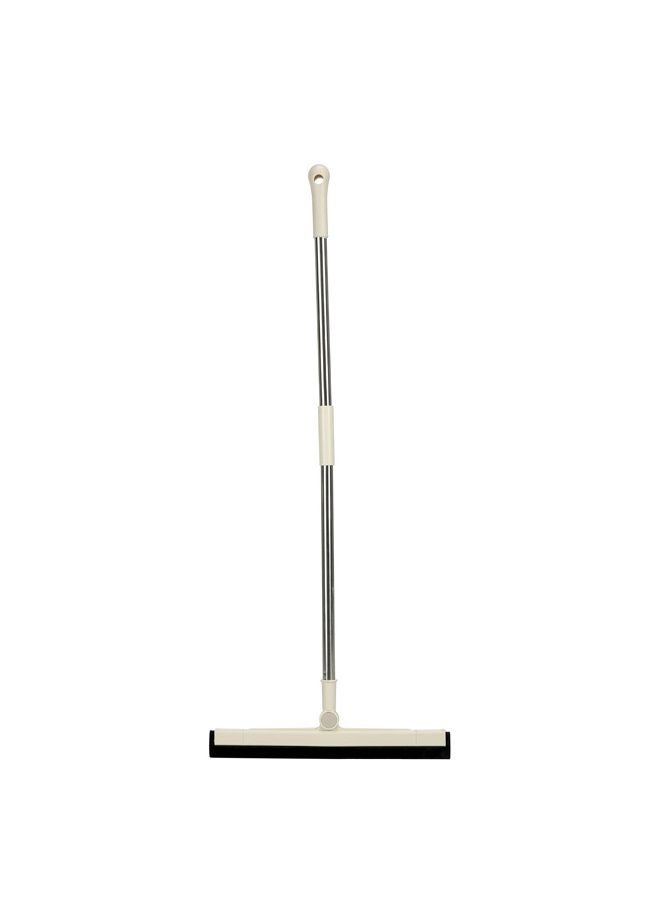 White Heavy Duty Stainless Steel Adjustable Squeegee Mop And Scraper For Multi Surface Cleaning - Image 1
