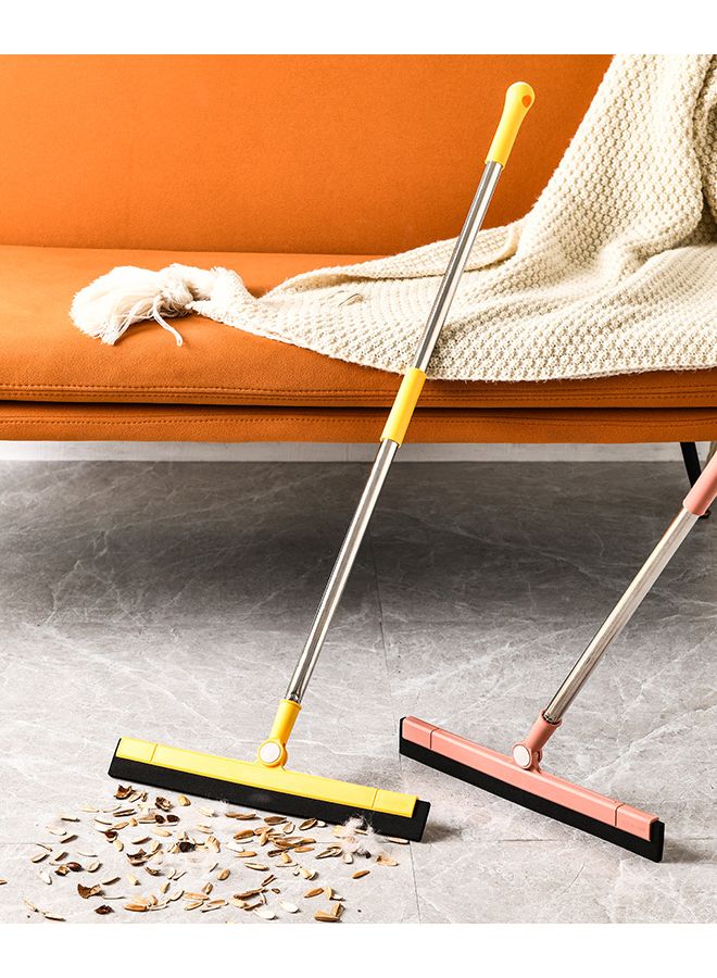 White Heavy Duty Stainless Steel Adjustable Squeegee Mop And Scraper For Multi Surface Cleaning - Image 2