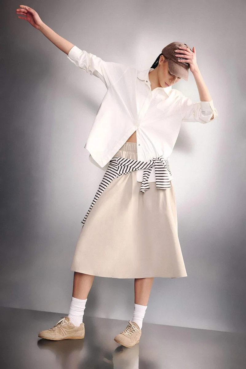 DeFacto Standard Fit Woven Skirt