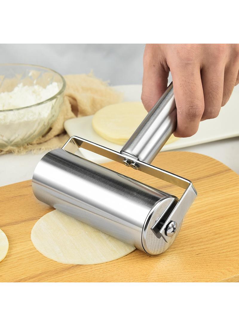 Stainless Steel Double-headed Flour Stick Multifunctional T-shaped Rolling Pin Non-stick Dumpling Skin Rolling Pin Baking Dumpling Stick  - Image 2