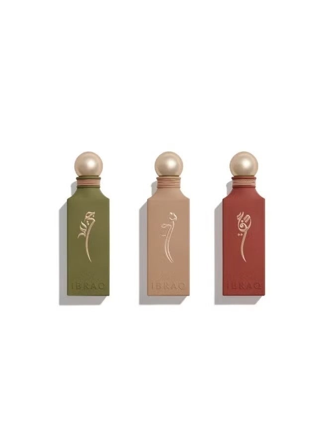 ابراق مجموعة عطور إرث أو دو بارفيوم للجنسين 3 × 100 مل (نوى + جريد + أثق) - Image 1