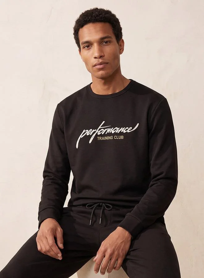 سبلاش اكتف Sweatshirt with Typographic Print