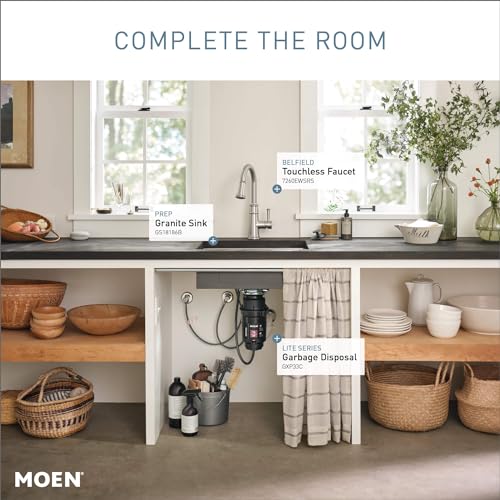 MOEN موين لايت سيريز برو كومباكت للتخلص من النفايات الغذائية المستمر لمغسلة المطبخ مع سلك الطاقة، GXP33C - Image 5