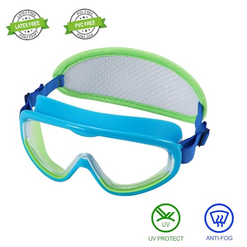 RUIGAO Kids Swim Goggles Age 3-8, Toddler Goggles No Hair Pull,Child Swimming Mask Fabric Strap - Image 3