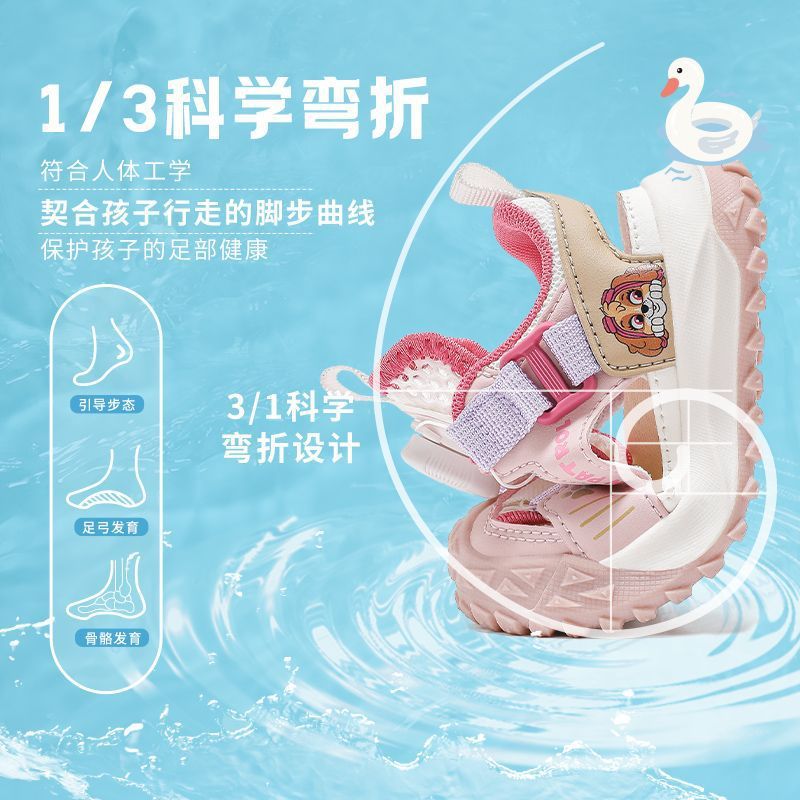 Wang Wang Team Children'S Shoes 2025 Style Baotou Soft-Soled Girls Boys Dirt-Resistant Durable Anti-Collision Children'S Sandals - Image 3