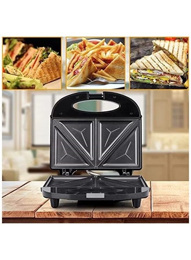 NOVA Electric Sandwich Maker 2 Slice Non Stick Toaster | Compact Hot Sandwich Press, Fast Heating Breakfast Maker, Easy Clean Plates, Home Kitchen Appliance for Toast, Grill & Snacks - Image 3