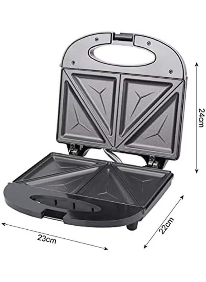 NOVA Electric Sandwich Maker 2 Slice Non Stick Toaster | Compact Hot Sandwich Press, Fast Heating Breakfast Maker, Easy Clean Plates, Home Kitchen Appliance for Toast, Grill & Snacks - Image 5