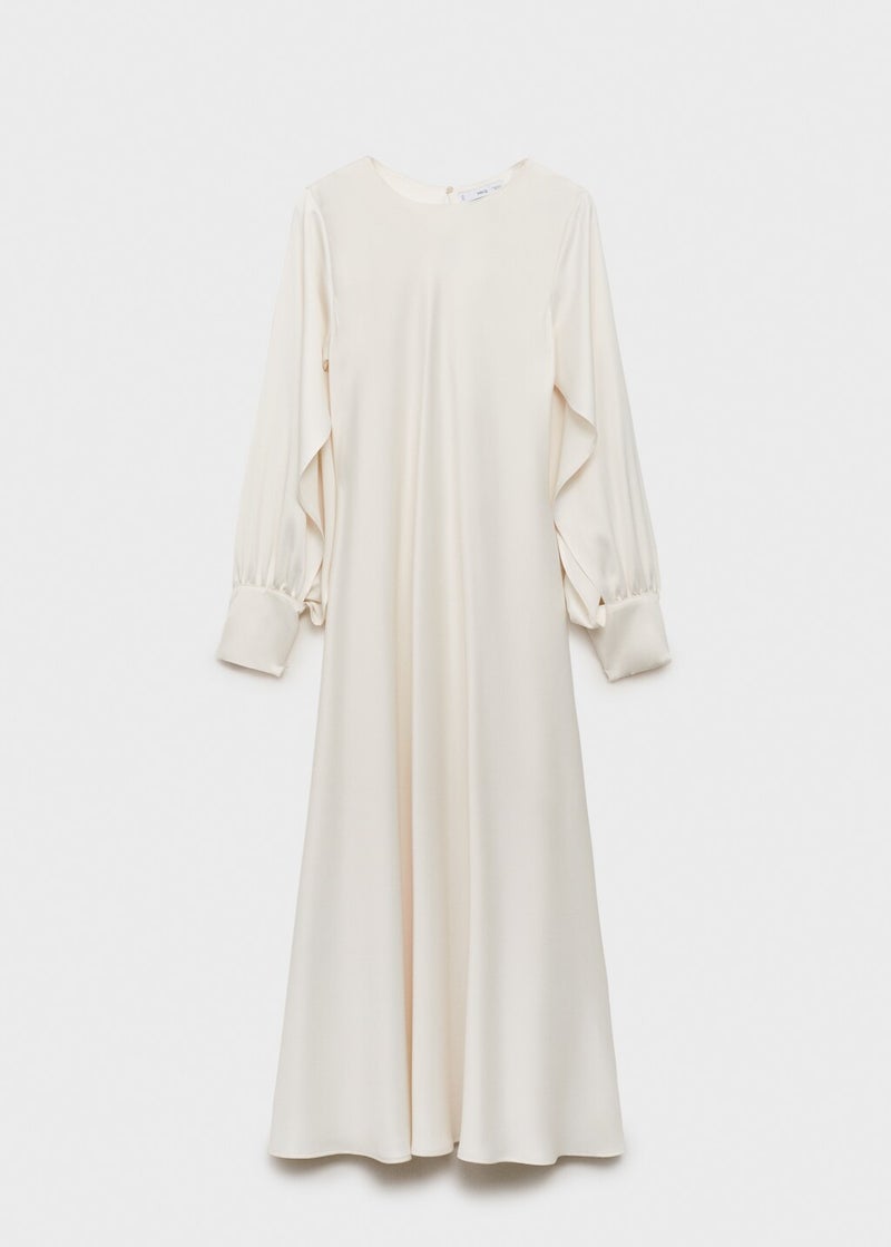 MANGO Sleeve Detail Midi Dress  - Image 5
