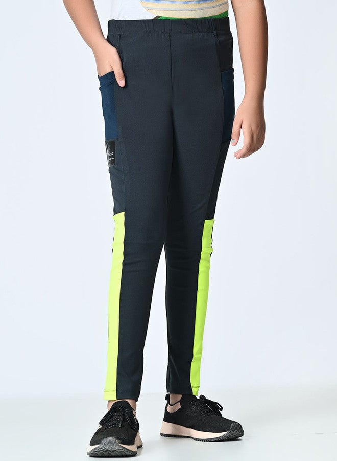 Rue Collection سراويل ضيقة بطول الكاحل عالية الخصر للفتيات - Image 1