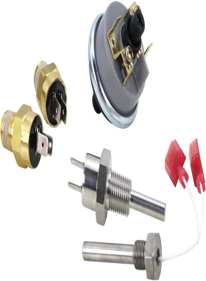 GEATaaT طقم إصلاح سخانات المسابح يتضمن حساس مدخنة، ومقاوم حراري، ومفتاح، متوافق مع سخانات المسابح Pentair MasterTemp و Max-E-Therm. بديل للأرقام التالية: 42002-0024S، 42001-0053S، 42001-0060S، 42002-0025S، 42001-0063S - Image 1